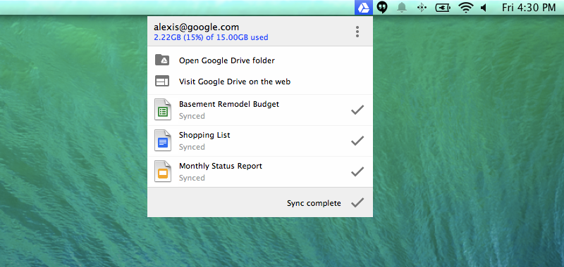 google drive mac app